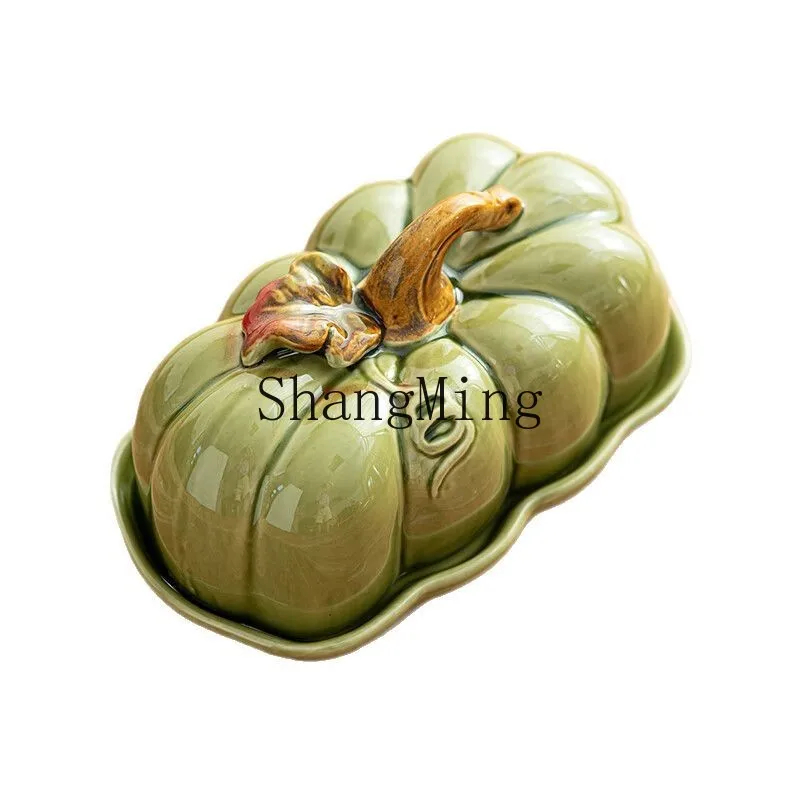

PYH ceramic pumpkin ceramic bread cake dried fruit candy butter fruit plate candied fruit plate snack plate dinner