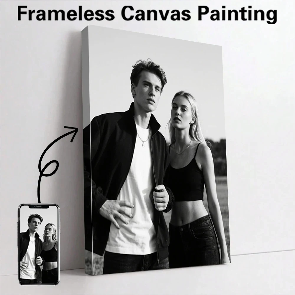 1 Pieza, Impresión de Fotos Personalizada sin Marco, Impresión de Fotos de Pareja, Pintura al Óleo, Impresión de Imágenes, Arte de Pared con Imágenes de Animales, Póster
