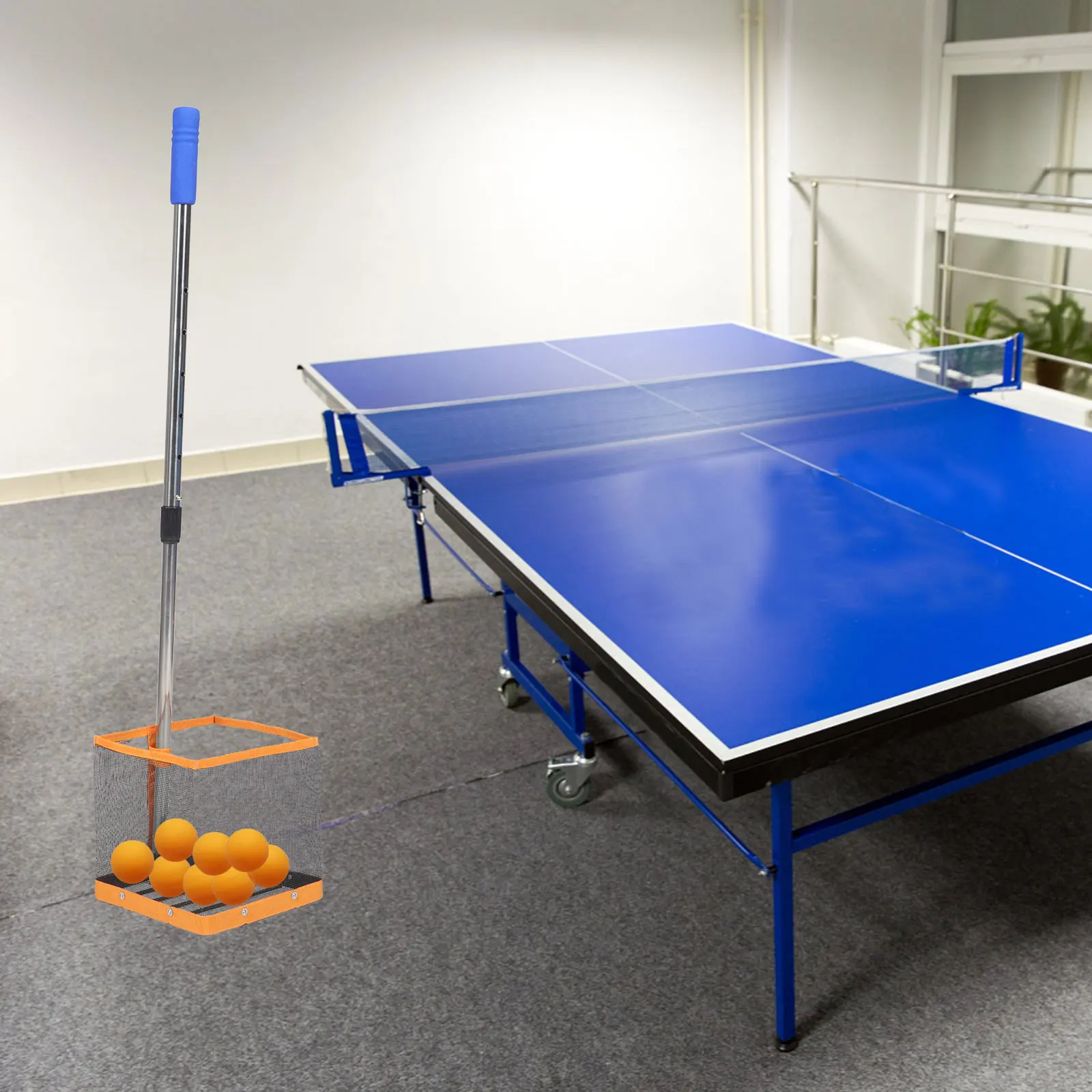 

Table Tennis Ball Picker Telescopic Handle Retractable Small Outdoor Container Durable Storage Entertainment