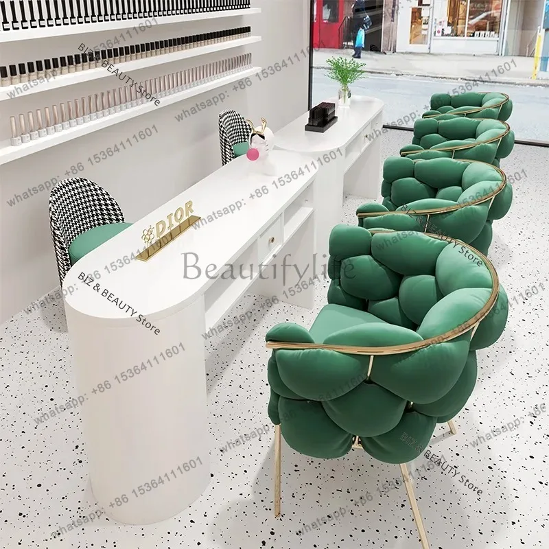 FG Brand-new Upgraded Nail Table Light Luxury Internet Celebrity Special Offer Nail Table Salon Japanese-style Furniture Tavolo