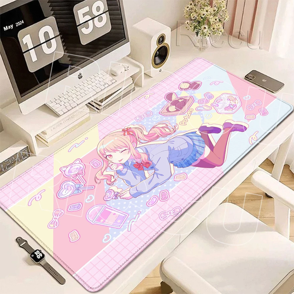 Project Sekai Colorful Stage World Mouse Pads Anime Girl Akiyama Mizuki Computer Keyboard Pad Gaming XXL Decoration Non-slip Mat