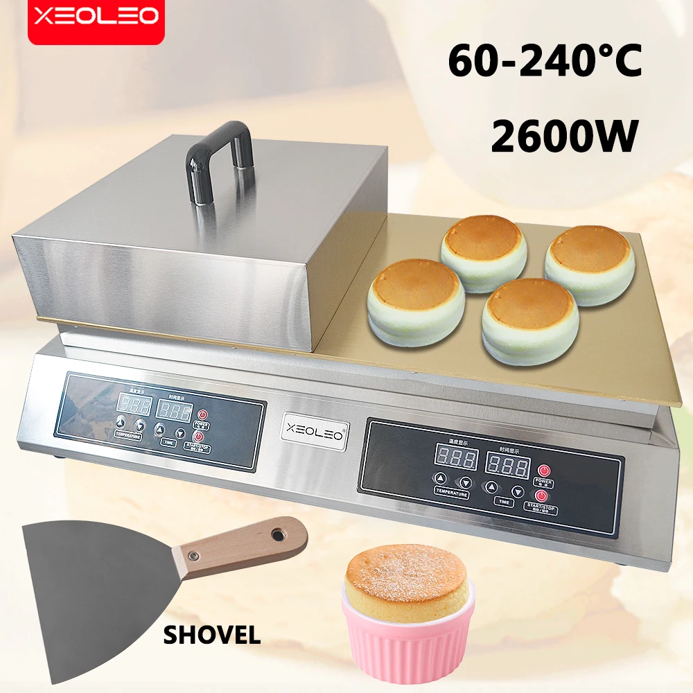 

XEOLEO Souffle Maker Souffle Machine 2600W Double Plates Fluffy Japanese Souffle Pancakes Maker Fluffy Pancake Schwa Machine