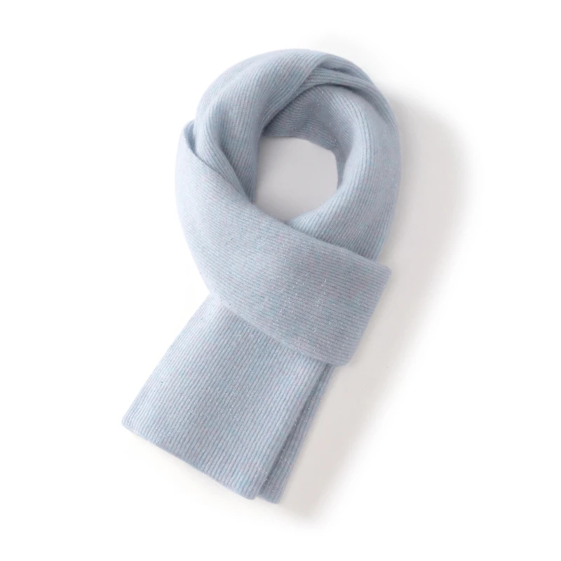 

Шарф из 100% кашемира, размер 160*26 для женской осенне-зимней верхней одежды, теплый вязаный кашемировый шарф, шаль