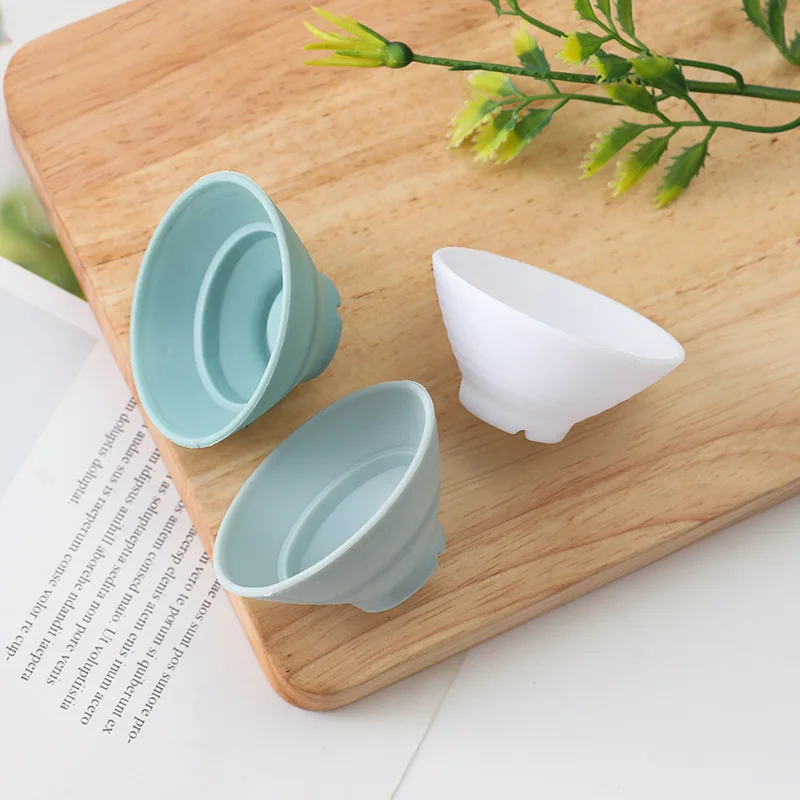 Mini tazón de udon japonés de simulación, modelo en miniatura de fideos ramen, vajilla para decoración, 10 piezas/lote