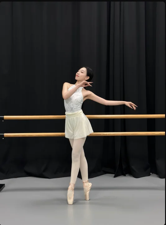 Balletshorts voor dames Hoge taille Dubbellaags Yoga Rok Korte broek Meisjes Skate Gymnastiek Zachte mesh Dansculottes