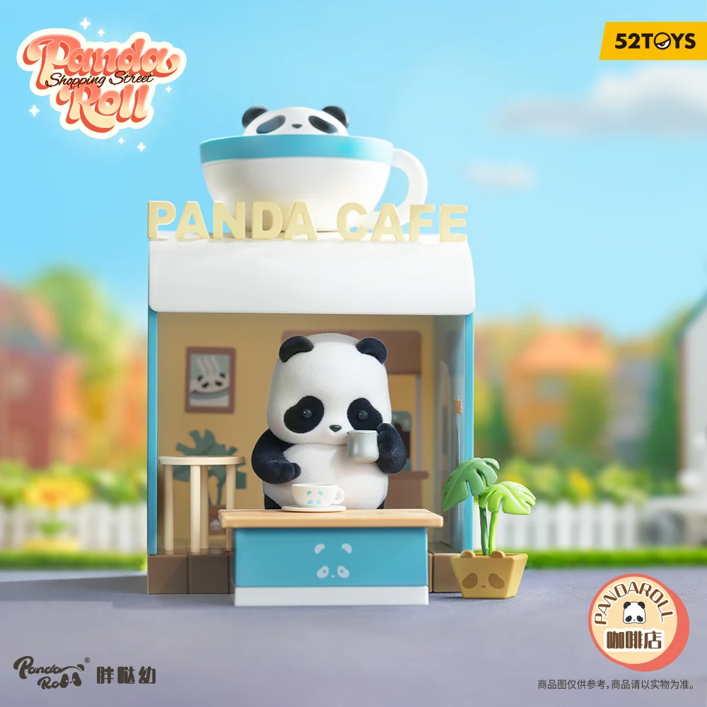 52 giocattoli scatola cieca Panda Roll Shopping Street, contiene un panda paffuto, accessori, adesivi decorativi, regalo Panda carino