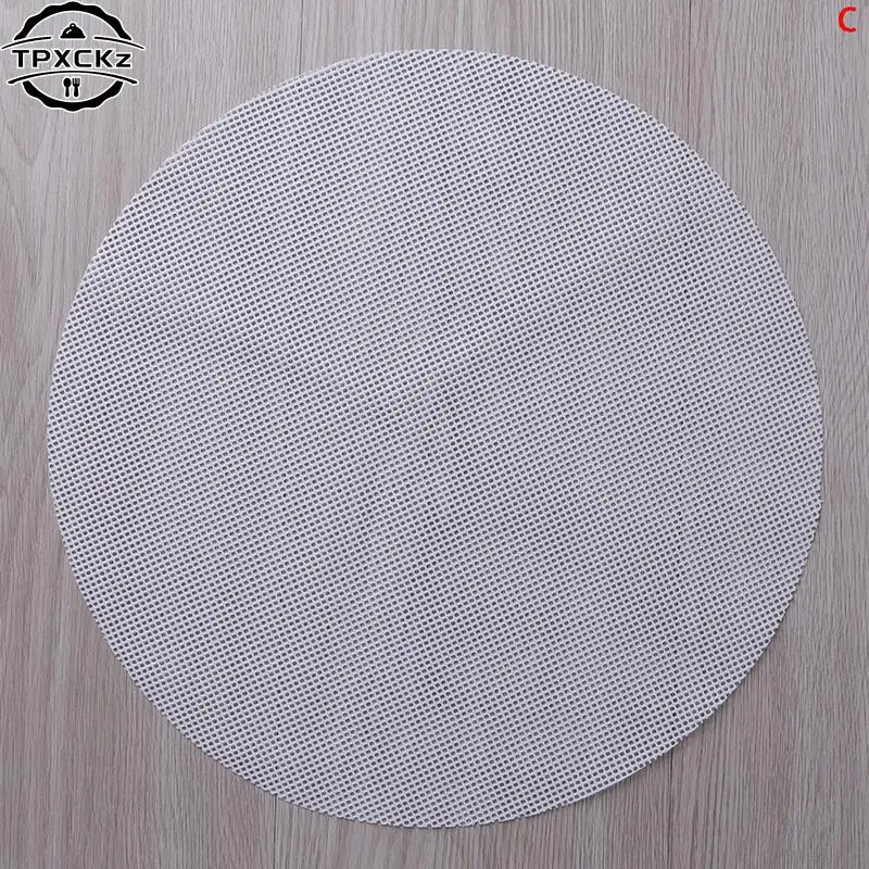 28-36cm Silicone Steamer Non-Stick Pad Round Dumplings Mat baking tools Steamed Buns Baking Pastry Dim Sum Mesh home Kitchen