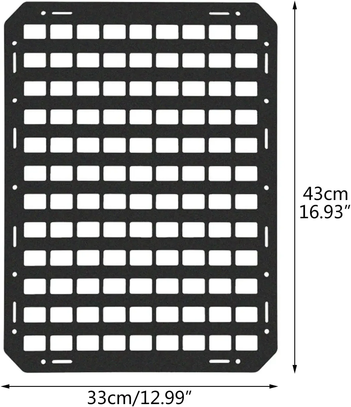 Auto Sitz Zurück Taktische Molle Panel Multifunktionale Einstellbare Sitz Mesh Lagerung Organizer Taktische Fahrzeug Lagerung Hängen Platte – Detail 3