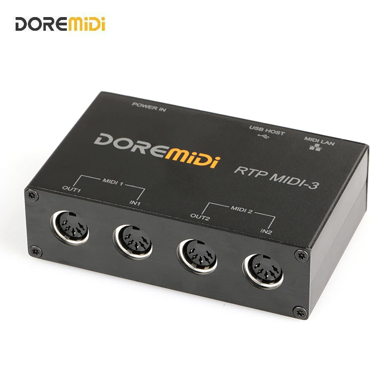 DOREMiDi USB & MIDI Netzwerk Box Gateway für MIDI Geräte Standard Ethernet RTP-MIDI Interface