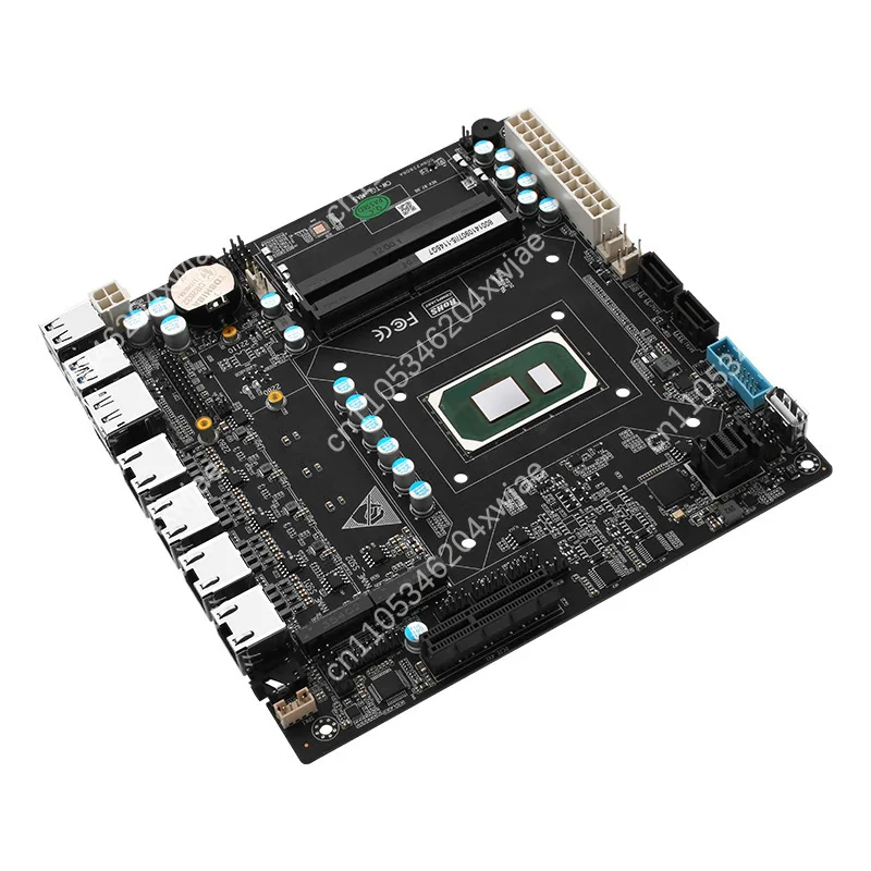 6-Bay NAS Mini-ITX اللوحة الأم Intel 11th Gen i3-1115G4 i5-1135G7 i7-1165G7 CPU 4x 2.5GbE Ports