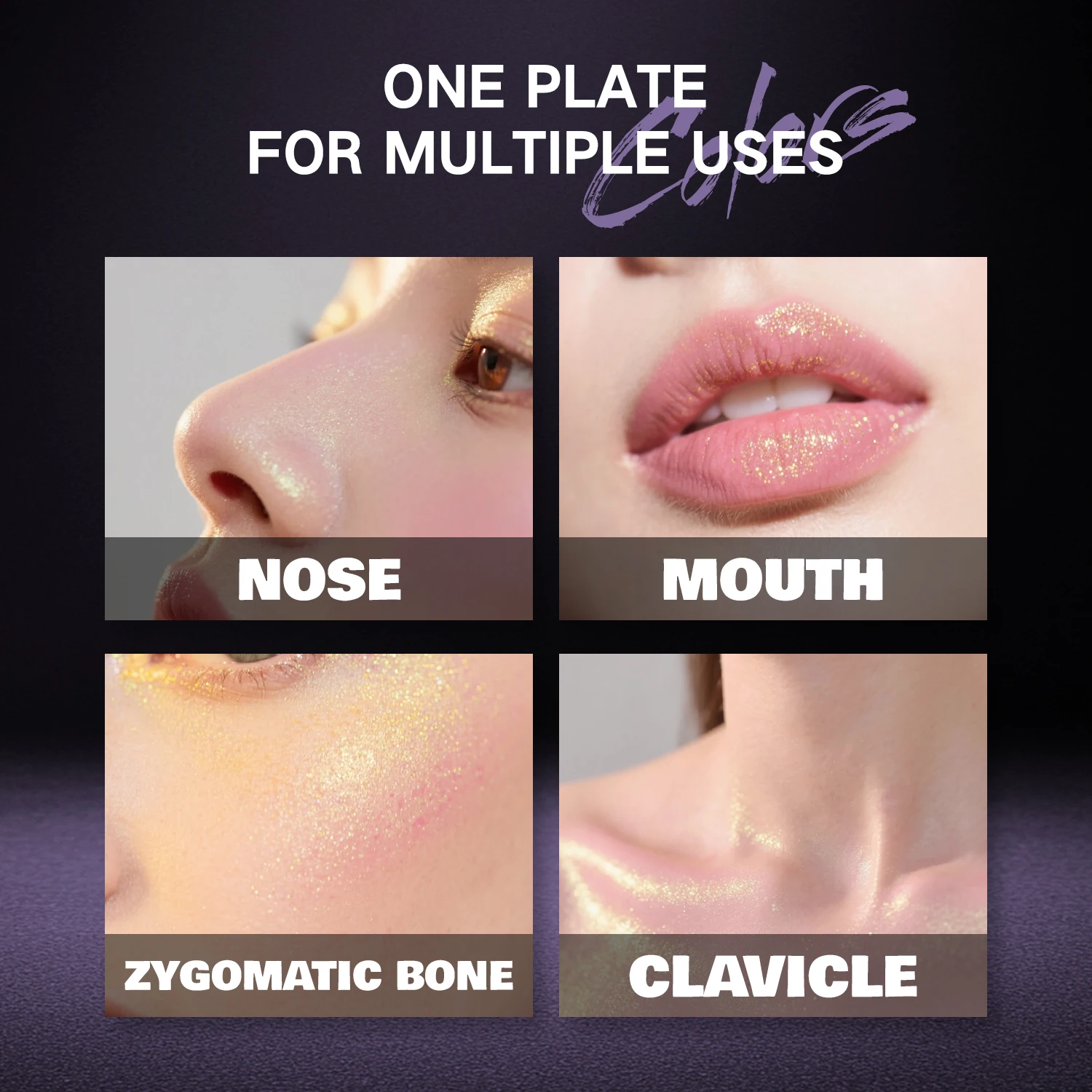 CHARMACY 4 ألوان Duochrome عينيه لوحة عالية الصباغ نباتي بريق متعدد الألوان طويلة الأمد السلس ظلال العيون ماكياج #5