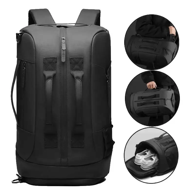 

Men's Sports Bag Gym Fitness Yoga Bags with Shoes Pack Multi-Functional Boarding Backpack Outdoor Travel Hiking Luggage Rucksack