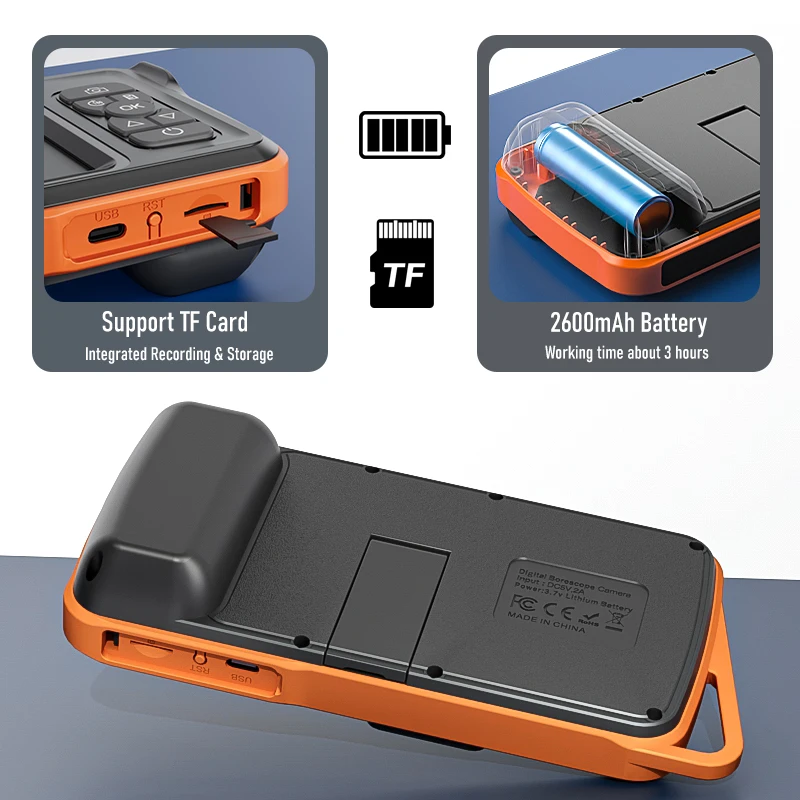 5-дюймовый эндоскоп с IPS-экраном, водонепроницаемый USB-зонд, бороскоп для осмотра автомобильных труб, видео, одиночная, двойная, тройная, с автофокусом, со светодиодами