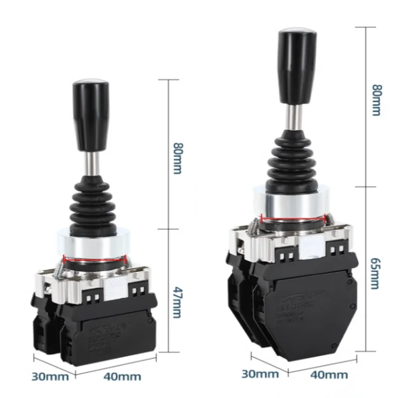 22mm Joystick Switch Maintained Momentary 4 position 4NO Self Reset Spring Return Wobble Stick HKL-D24/HKL-D14 Cross Switch