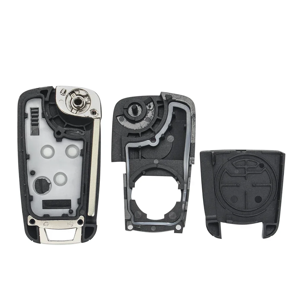 KEYYOU new 1pcs For Chevrolet Cavalier Aveo 2020 Fob HU100 Blade 2/3 Buttons Flip Folding Remote Car Key Shell Case