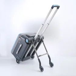 Seatable and riding trolley case for boys and girls Boarding suitcase Universal wheel baby suitcase