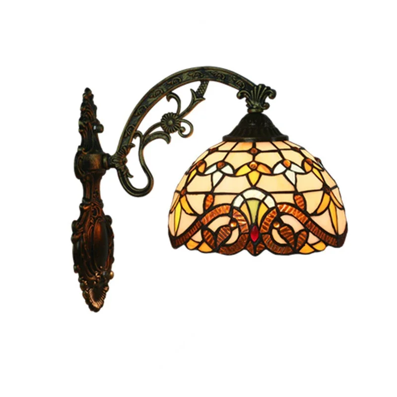 KERWIN-Applique Murale LED Tiffany Moderne, Lampe Baroque Européenne Créative, Verre, Nik, Maison, Salon, Chambre, Décor