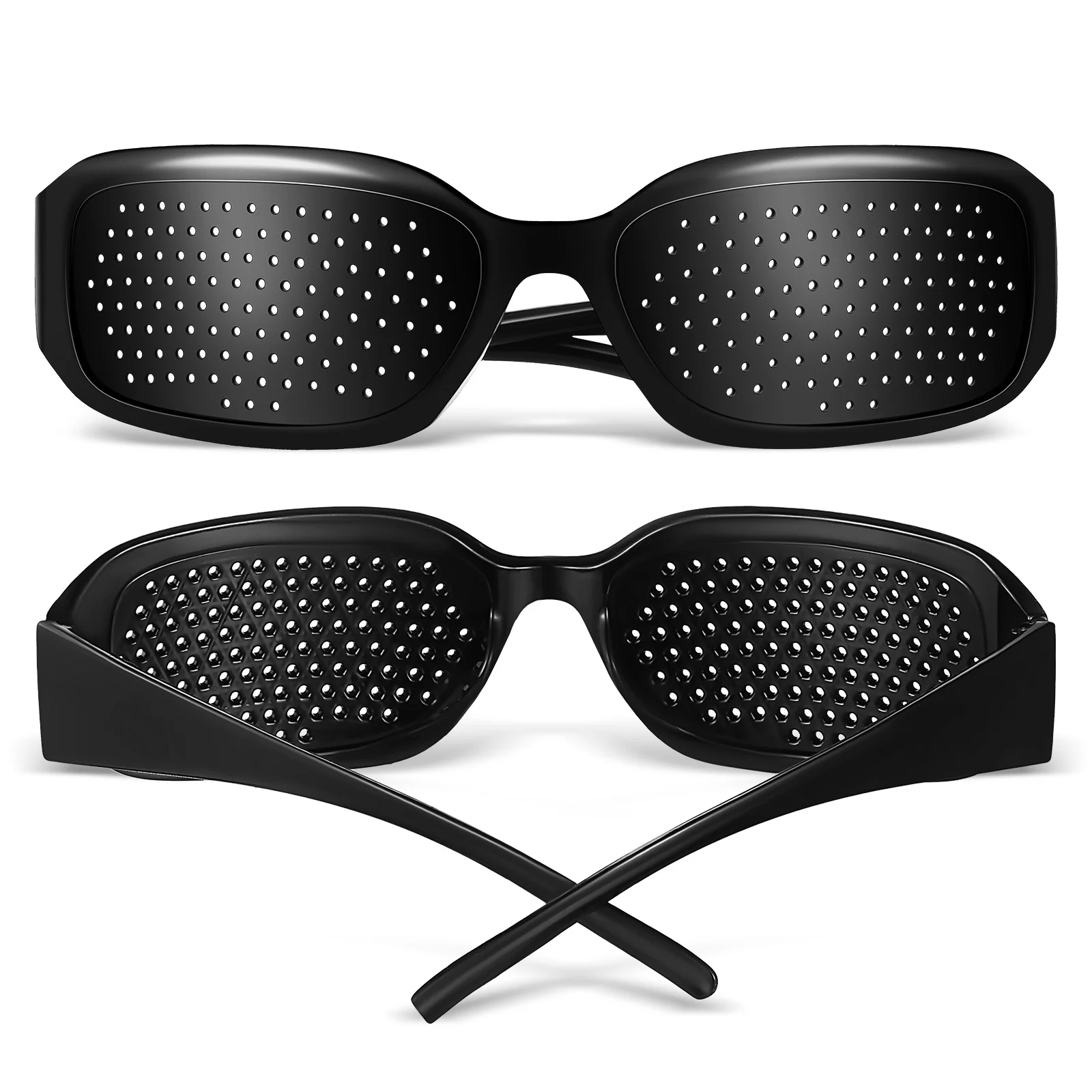 2 Stück Pinhole-Brillen, Vollformat-Schutzbrille zur Verbesserung der Sehkraft, Korrekturbrille, Augenpflege