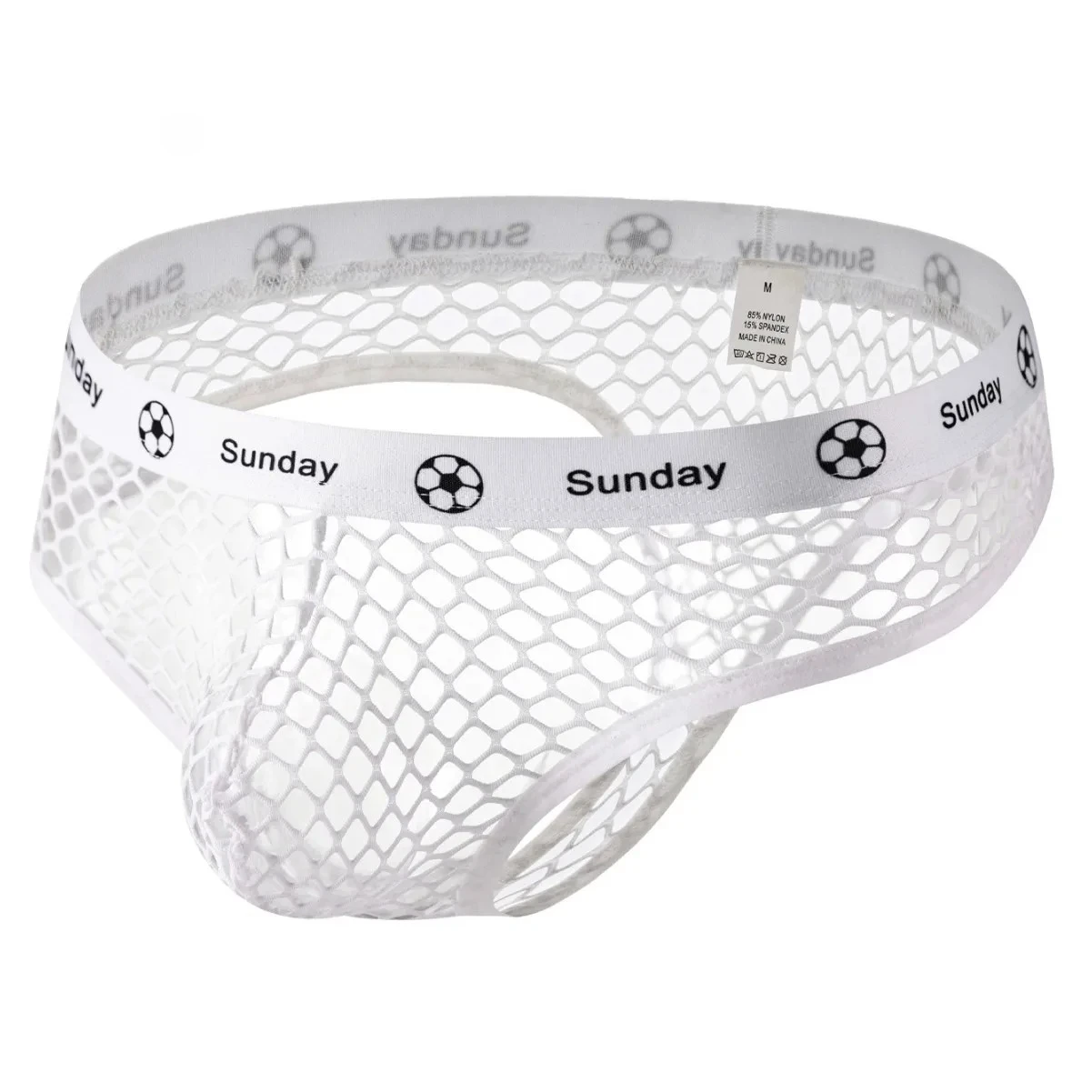 

Fishnet Mesh Sheer T Back Thong for Men Sexy U Pouch Underwear Holllow Full Transparent Underpatns Gay Erotic Low Waist G-string