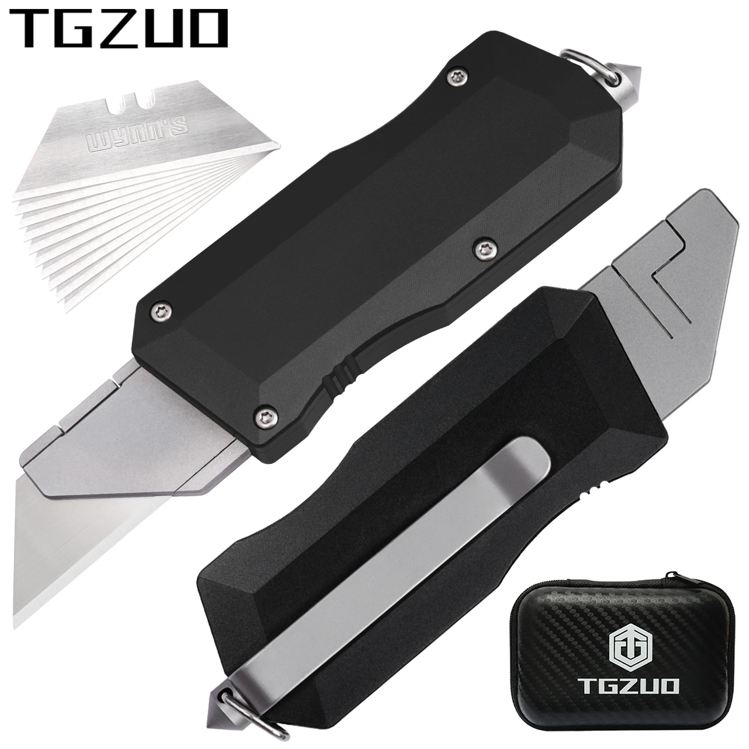 High Quality Cutting Knife Send 10 Blades EDC Aluminum Alloy Utility Knife Small Box Cutter Outdoor Camping Multitool Tool