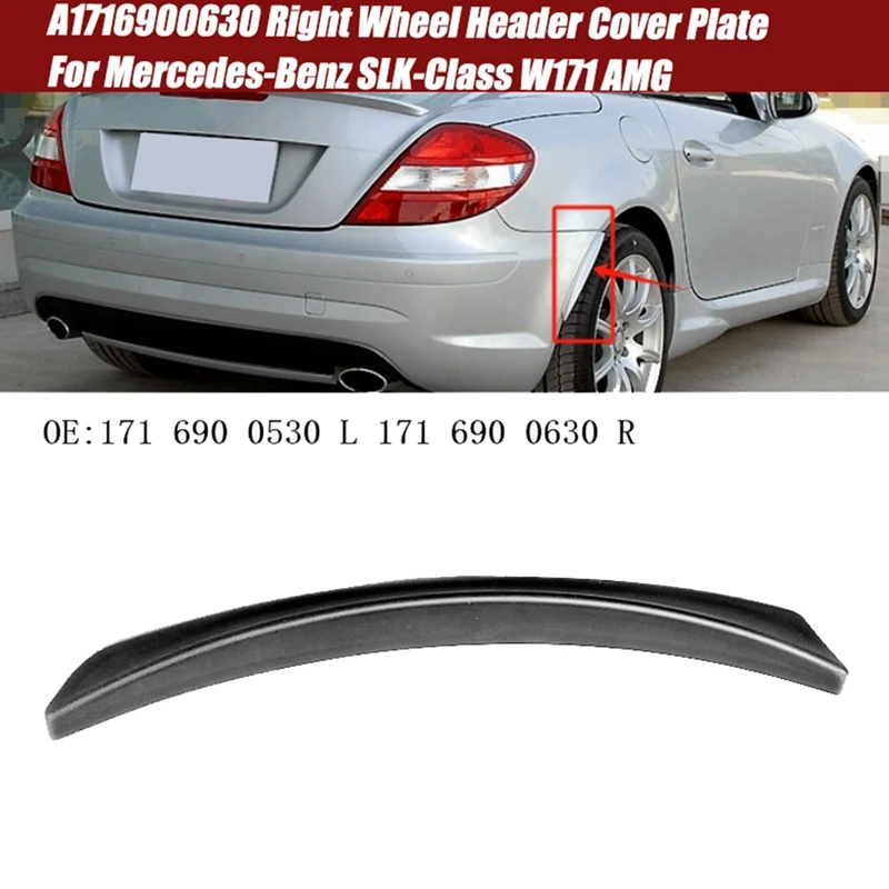 Rear Bumper Corner Cover Wheel Eyebrows For Mercedes-Benz SLK-Class W171 AMG Wheel Header Cover Plate