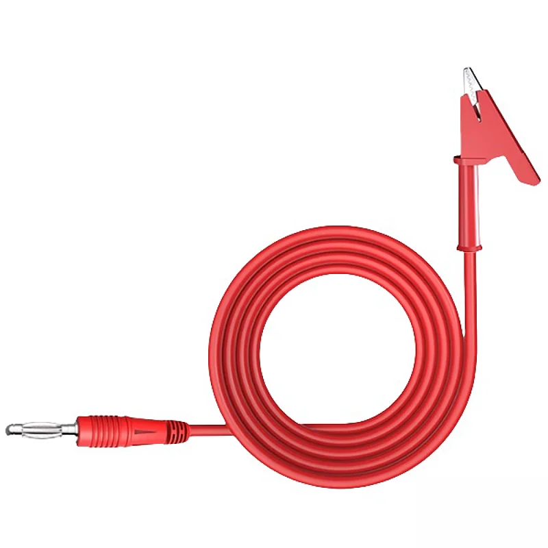 Banana plug to crocodile clip line voltage regulator power cord injection molding 4mm banana plug cable 15A