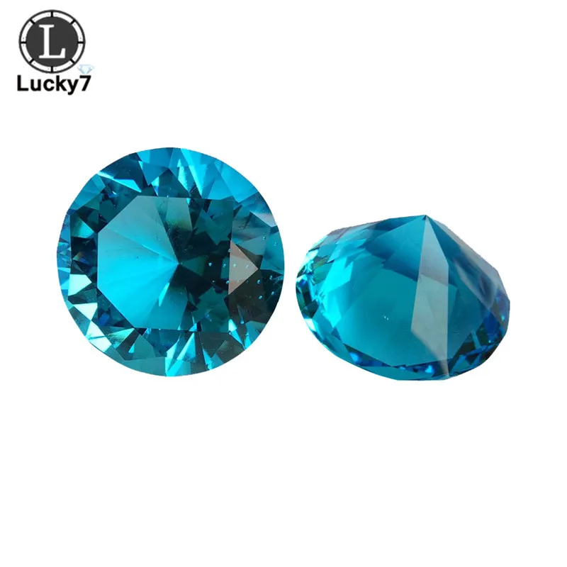 20 مللي متر K9 كريستال حاد القاع حجر زجاجي شفاف زخرفة اصطناعية أحجار كريستال زجاجية ملونة