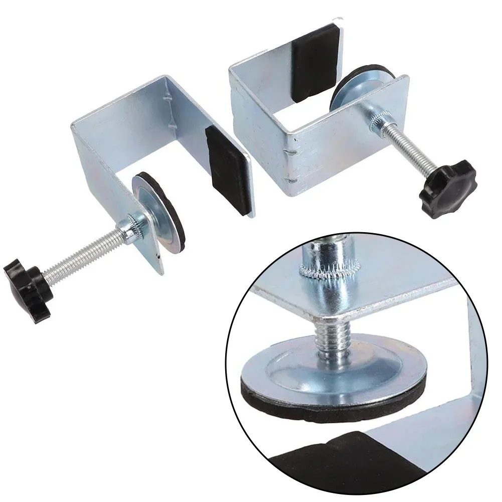 Abrazaderas nuevas, herramientas manuales, Clips de montaje, abrazaderas de carpintería de acero inoxidable plateado, instalación frontal de cajón