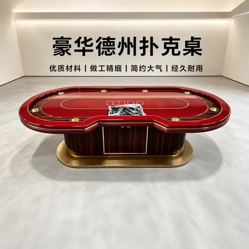 Professional Texas Holdem Poker Table Luxury Casino Style Gaming Table for Home Entertainment and Club Use Durable Felt