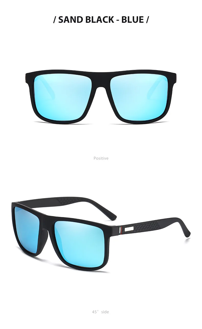 Mode Vintage Platz Polarisierte Sonnenbrille Männer Frauen Luxus Marke Designer männer Sonnenbrille Fahren Angeln UV400 Brillen Mann – Detail 11