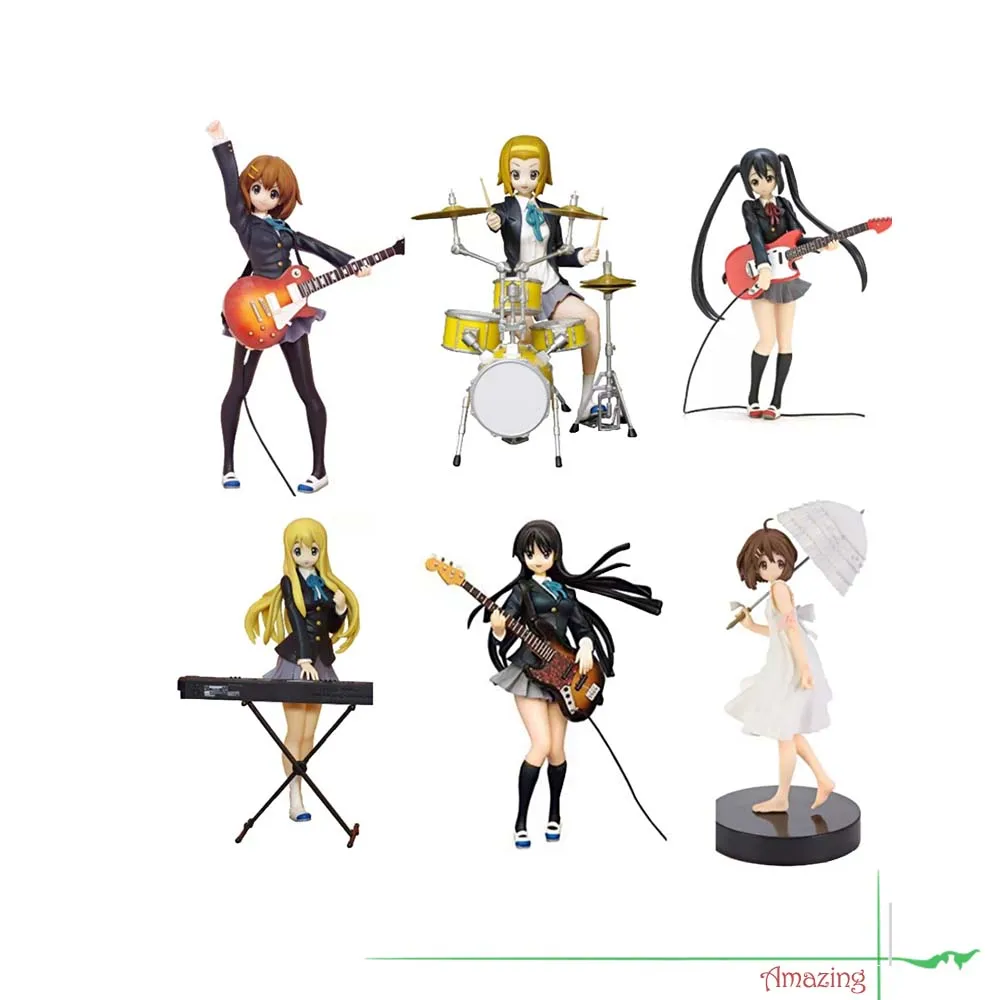 

Love Live Figure Lovelive SQ K-ON! Hirasawa Yui, Nakano Azusa, Akiyama Mio, and Umbrella Yui Handout Collectible Figurines