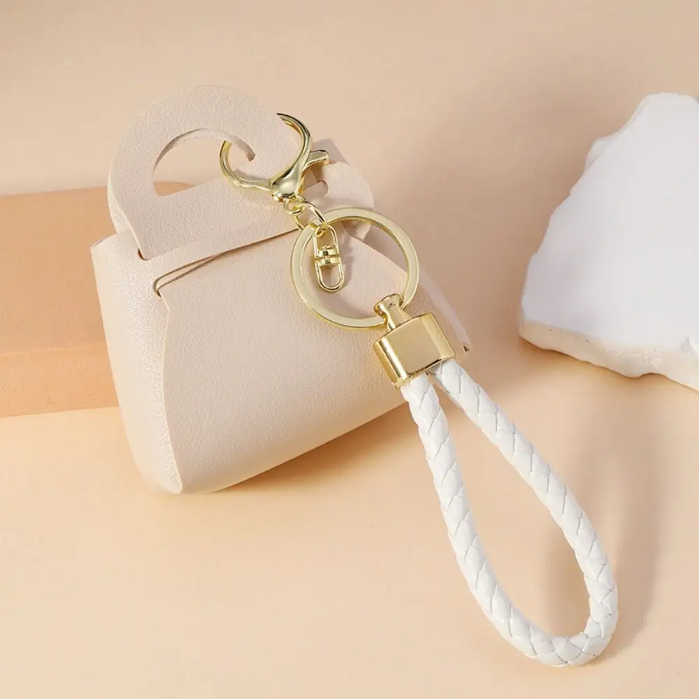 

Mini Zipper PU Key Bag Fashionable Wallet Clutch Coin Purse Wallet with Keychain Leather Mini Storage Pouch Bag Pendant