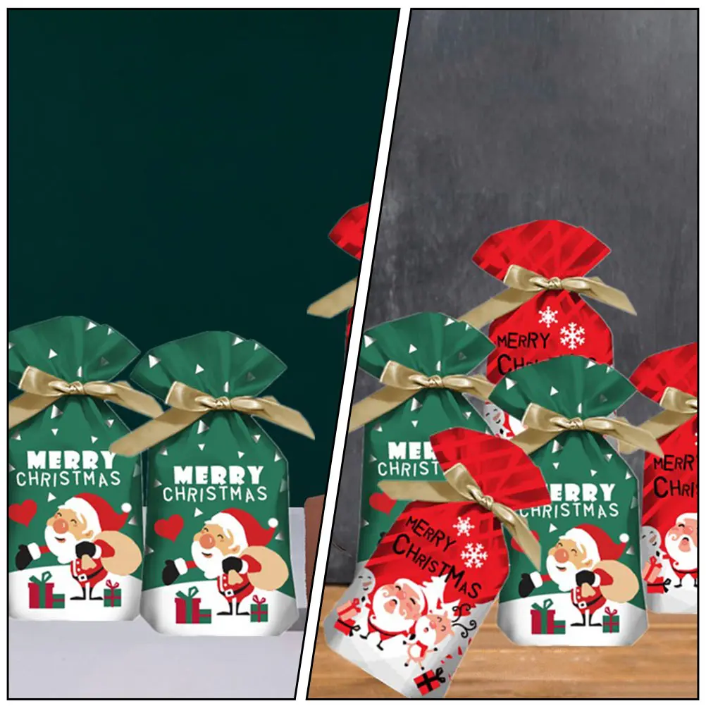 

50 Pcs Gift Bags Drawstring C y Wrapping Xmas Party Goody Bag Non Woven Storage Xmas Drawstring Storage Bags Lightweight