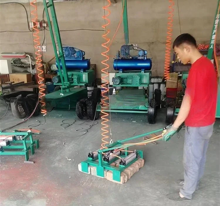 Manual concrete cement brick stacking machine