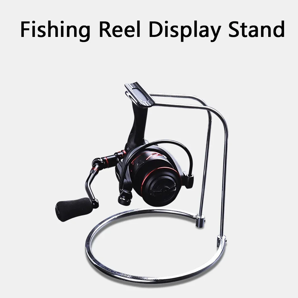 

1Pc Fishing Reel Display Stand Bracket Spinning-Reel Rack Stainless Steel Fish Reel Stand Iscas Pesca Fishing Tackle Accessories