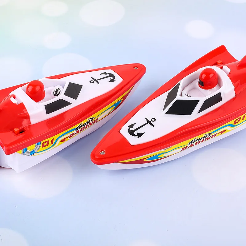 Kids Electric Boat Electric Speed Boat Toys Floating Water Kids Classic Summer Pool Bath Toys For Children Boys Motorboat Gifts