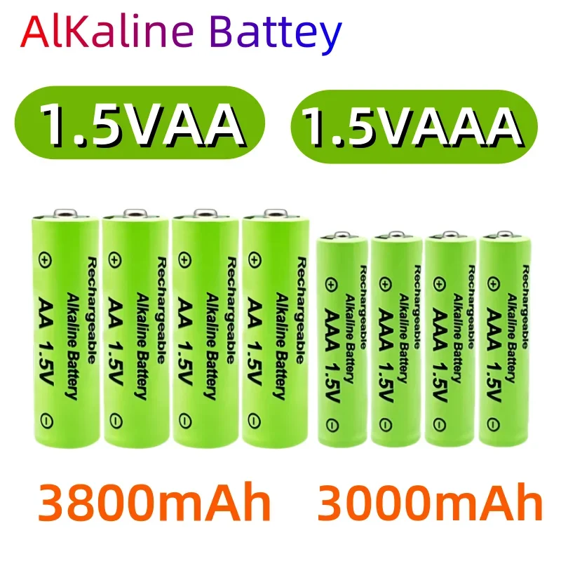 1.5V AA + AAA NI MH Non Rechargeable AA Battery AAA Alkaline lpega3800-3000mah For Torch Toys Clock MP3  Replace Ni-Mh Battery