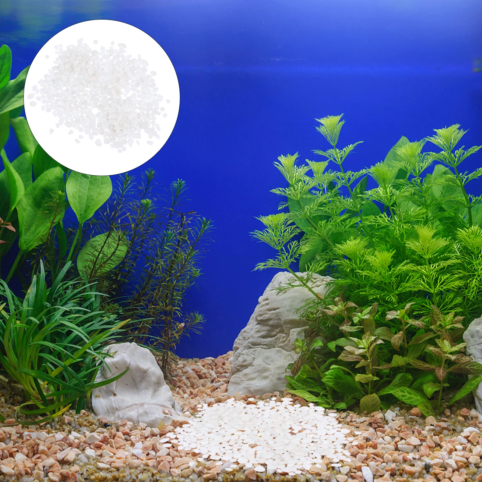 

Crystal Stone Aquarium Gravel Fish Tank Rocks Brown Aquarium Stone Glass Decor Transparent Non Float Safe Pets