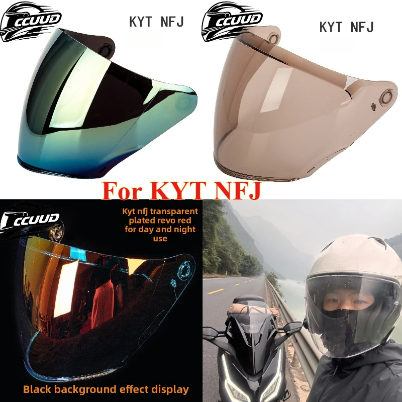 

NEW Helmet Visor for KYT NFJ Motorcycle Helmet Shield Windshield Sunscreen NFJ Helmets Accessories High Strength Accessories