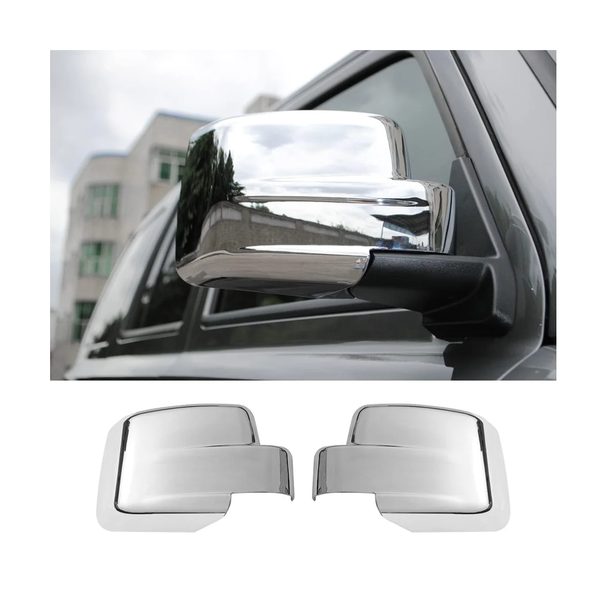 Rearview Mirror Cover Shell+Door Handle Cover for Jeep Patriot 11-16