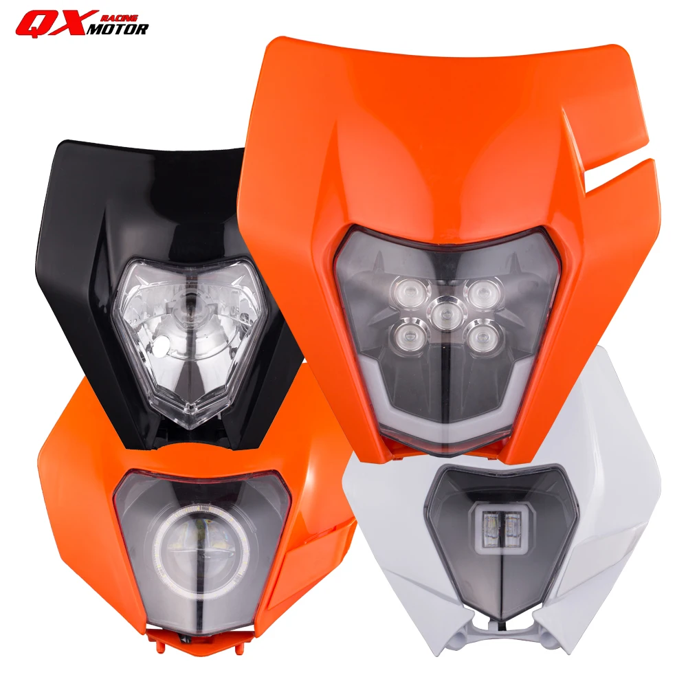 

Motorcycle LED Headlight Headlamp Head Light Supermoto Fairing For KTM EXC EXCF SXF XC XCW XCF MX Dirt Bike Enduro LED Headlight