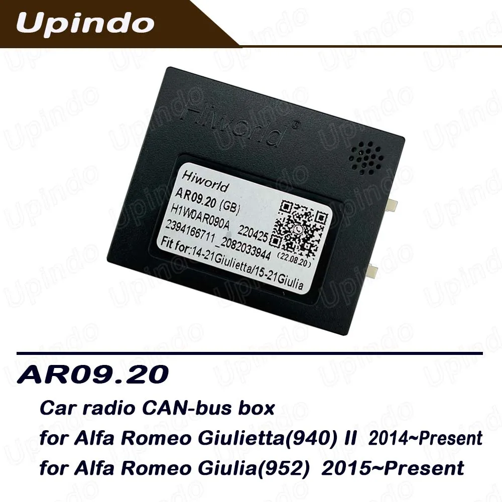 Android Head Unit Car Radio Accessories CAN Bus Decoder Adapter for Alfa Romeo Giulietta/Giulia 940/952