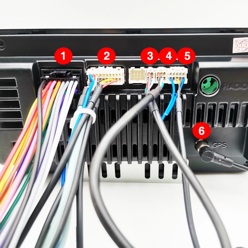 Universeller 16-poliger Kabelbaum USB-Anschluss Adapter GPS-Antenne Video Audio RCA WLAN-Kabel für 2 Din Auto Android-System Head Unit