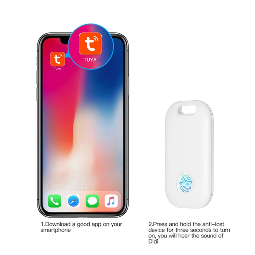 Localizzatore globale a batteria, compatibile con Bluetooth, per bambini, cani, animali domestici, ricerca chiavi, borsa per bambini wireless, portafoglio per Apple iOS 11+