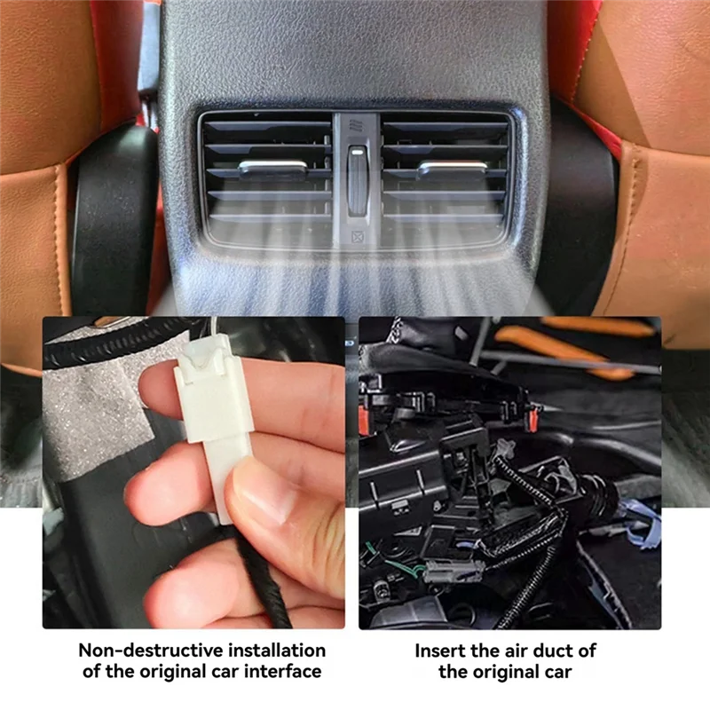 

AR-For Toyota RAV4 2013-2018 Rear Air Conditioning Outlet Armrest Box Interior Air Vent