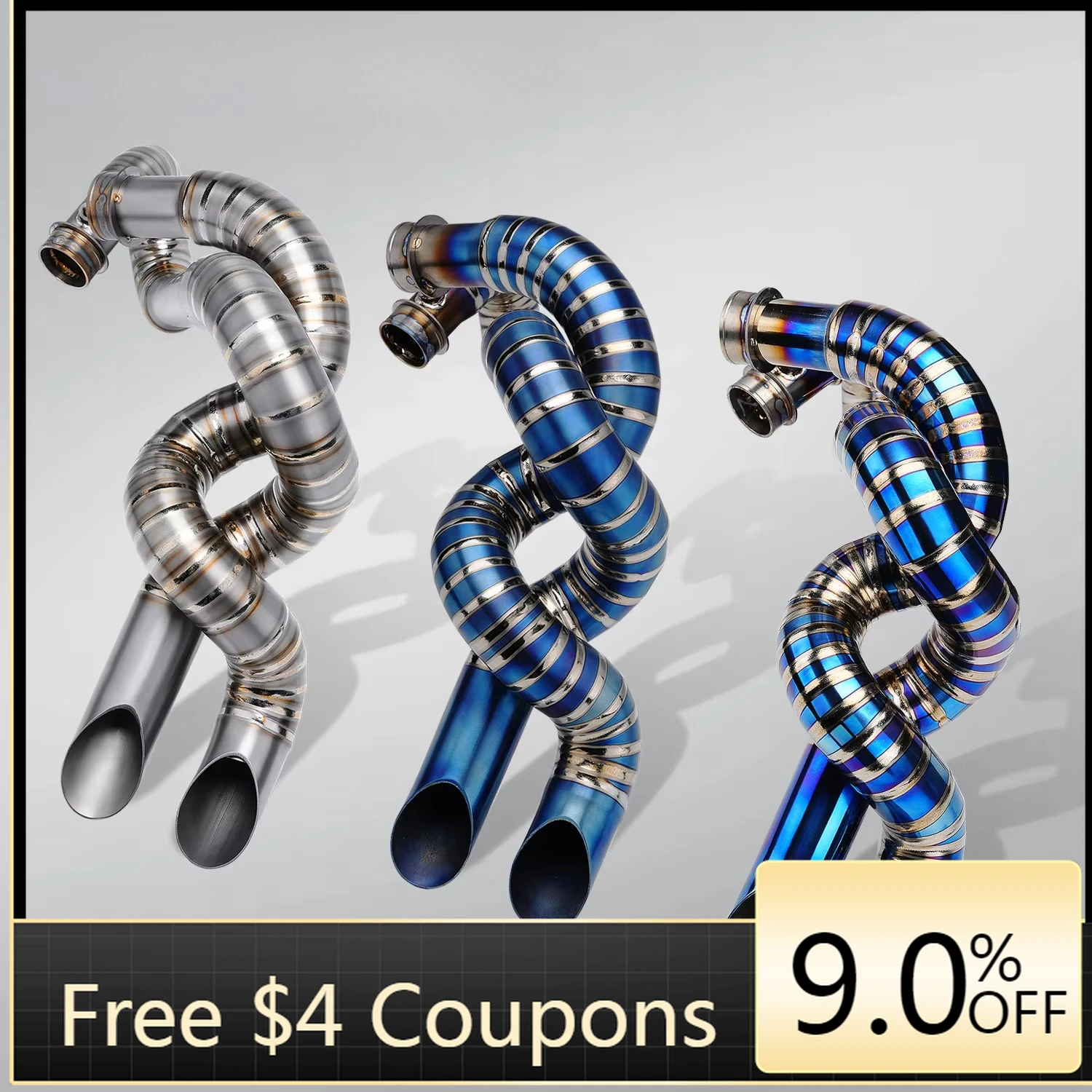 

STLF New Condition Titanium Alloy Full Section Exhaust Muffler Pipe for Bonneville Bobber Motorcycle Stainless Steel Box Packing