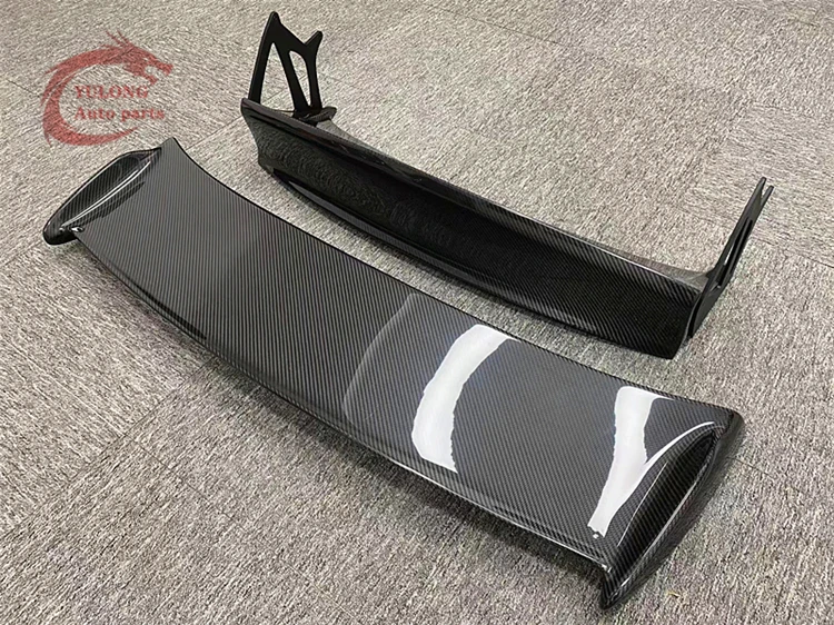 Hot pressed dry carbon fiber DMC style rear spoiler wing for Porsche 911 992 Carrera carbon fiber spoiler