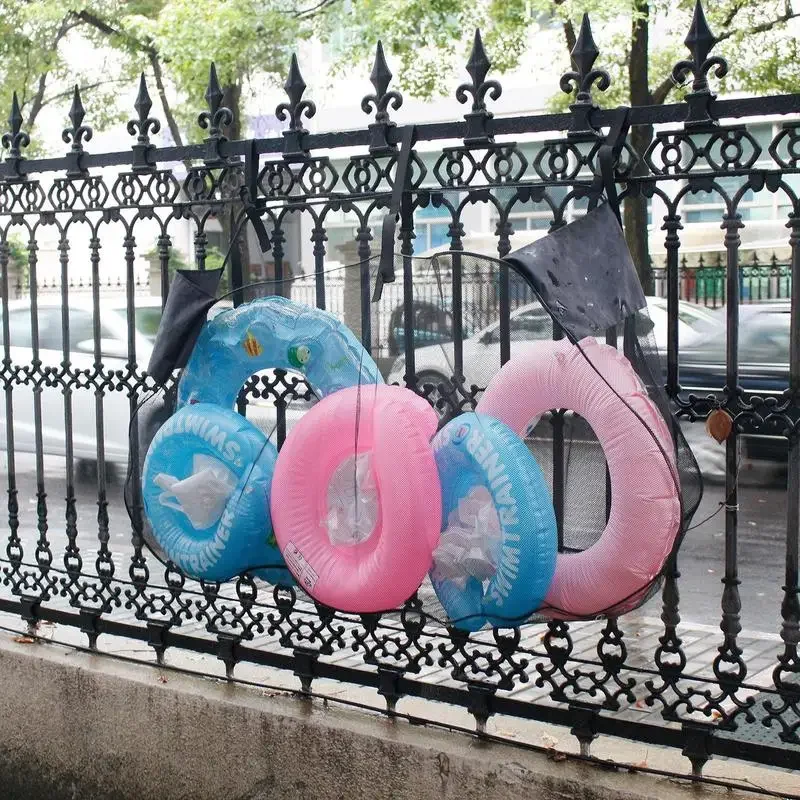 Pool Toy Storage Swimming Pool Bag Large Hanging Net Bag Swimming Pool Accessories Toy Organizer for Inflatables Toys