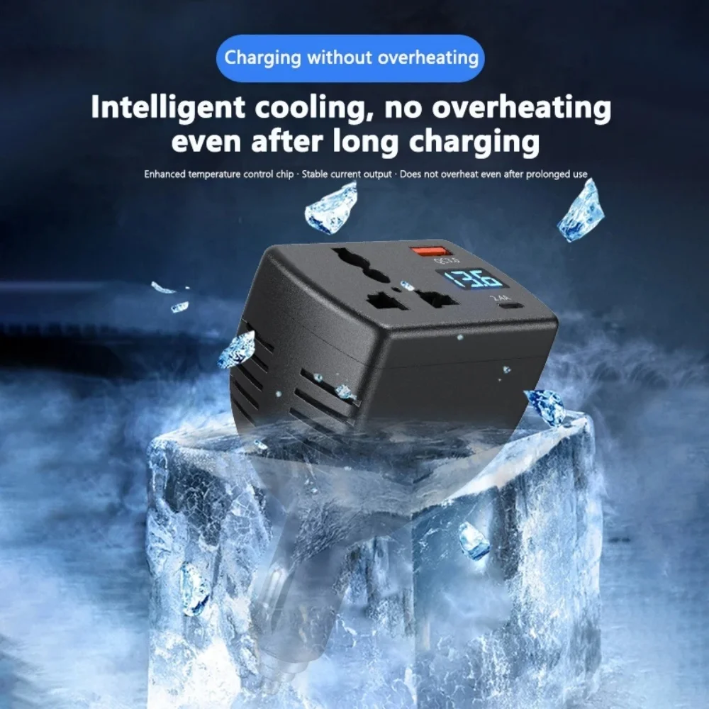 150W DC 12V To AC 220V Auto Car Power Inverter Portable Voltage Converter Adapter WithUSB Output Car Charger Power Supply Device