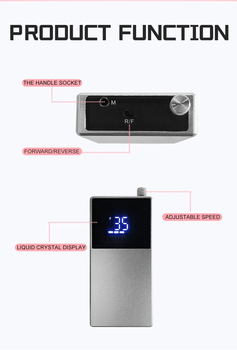 Comfortable and quiet no heat buildup 35000rpm brushlrds nail drill rechargeable handpiece